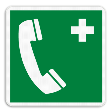 Panneau de sauvetage - E004 - Téléphone d'urgence