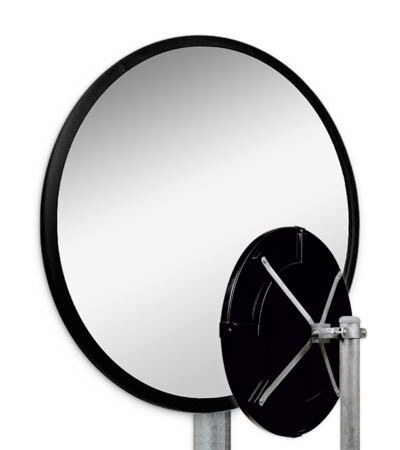 Miroir de sécurité Ø800mm avec support 48-90mm