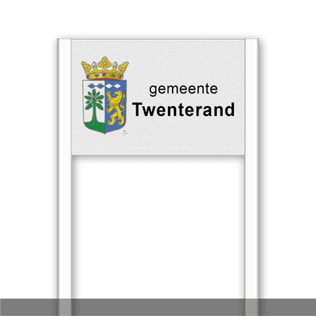 Gemeentegrensportaal met bord 600x400 of 900x600mm