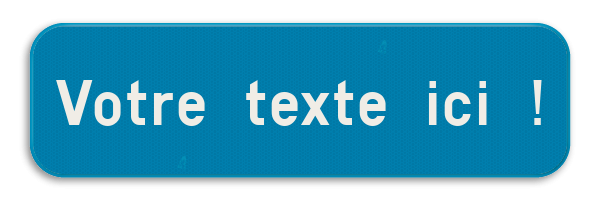 Panneau de texte - 2 lignes de texte - Bleu/blanc