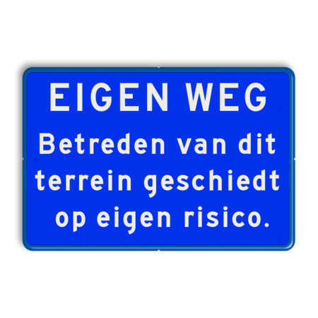 Informatiebord ARD - Betreden op eigen risico