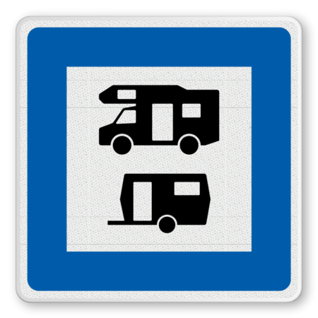 Richtzeichen 365-68 - Wohnmobil- und Wohnwagenplatz