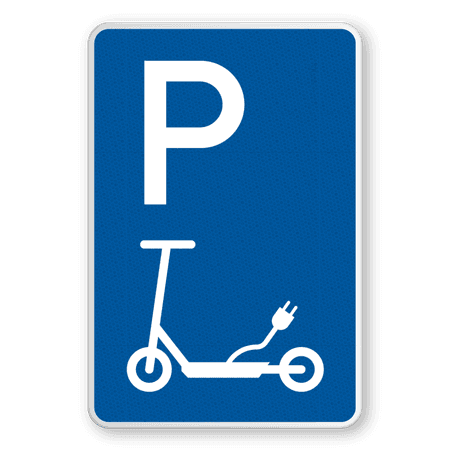 Parkschilder - Parkplatz nur für E-Roller / E-Scooter