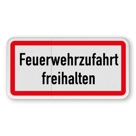 Feuerwehrschilder - Feuerwehrzufahrt freihalten