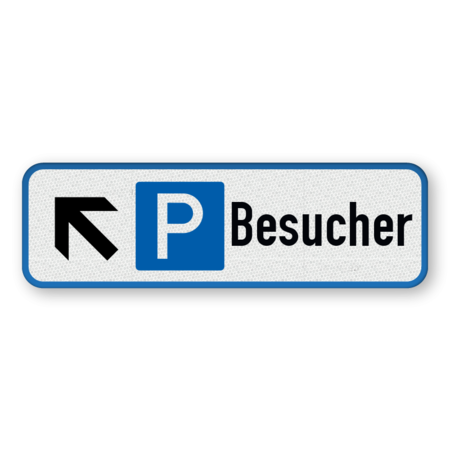 Parkschilder - Parkplatz nur für Besucher mit Pfeile