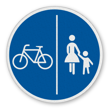 Vorschriftszeichen 241-10 - Getrennter Rad- und Gehweg