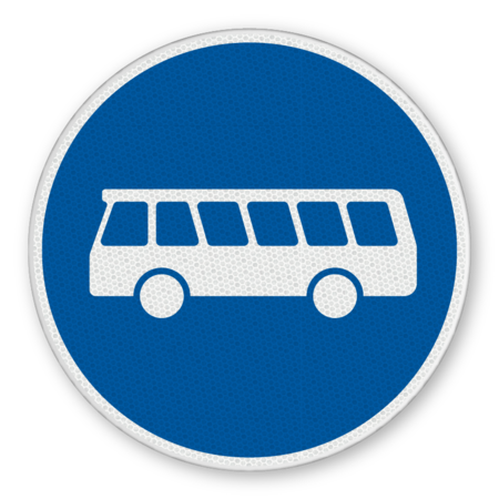 Vorschriftszeichen 245 - Bussonderfahrstreifen