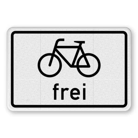 Verkehrszusatzeichen 1022-10 - Radverkehr frei