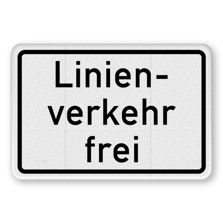 Verkehrszusatzeichen 1026-32 - Linienverkehr frei