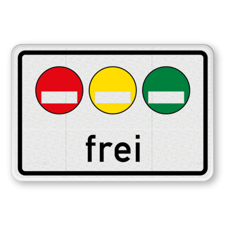 Verkehrszusatzeichen 1031-50 - Freistellung vom Verkehrsverbot nach § 40 Abs. 1 BlmSchG – rote, gelbe und grüne Plakette frei