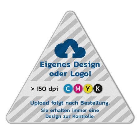 Hinweisschild Dreieck reflektierend mit eigenes Design