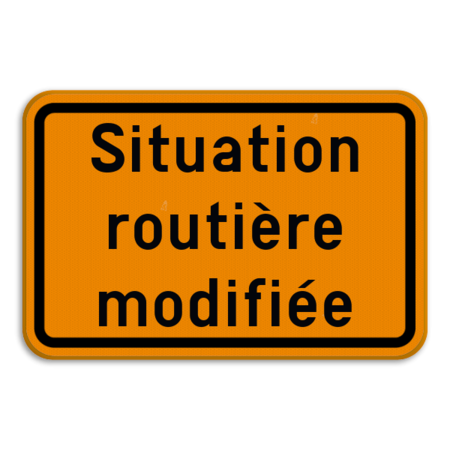 Panneau de signalisation - F39 - Situation routière modifiée