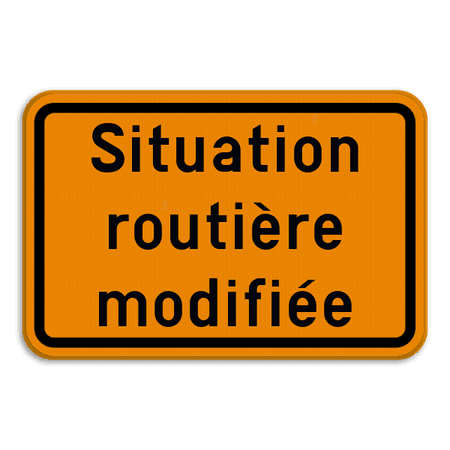 Panneau de signalisation - F39 - Situation routière modifiée