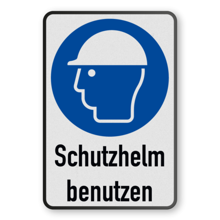 Gebotsschild - Schutzhelm benutzen