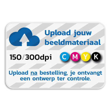 Informatiebord 3:2 reflecterend met je eigen opdruk