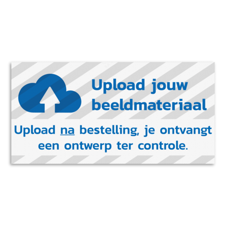 Informatiebord vlak 2:1 reflecterend met je eigen opdruk