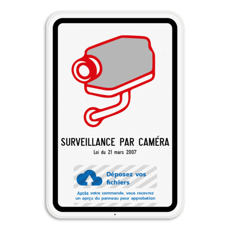 Surveillance par caméra Belge - Loi du 21 mars 2007 - Logo personnalisé