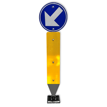 Kickback - Verend verkeersbord D1c met palenschild