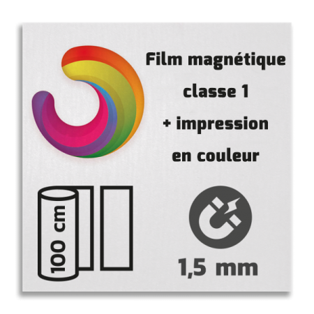 Film magnétique réfléchissant de classe 1 avec impression en couleur