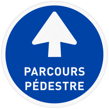 Autocollant de sol - Parcours pédestre