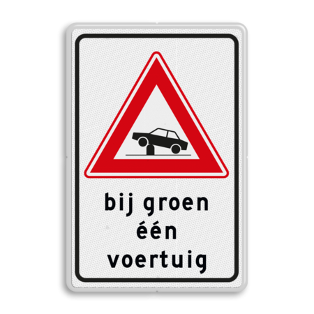 Verkeersbord RVV J39 - Bij groen een voertuig