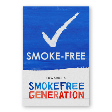 Vlak paneel of sticker SMOKEFREE GENERATION - BASIC