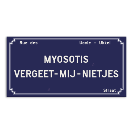 Plaque de rue - Uccle - Personnalisable