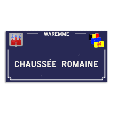 Plaque de rue - Waremme - Personnalisable