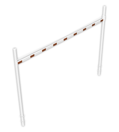 Limiteur de hauteur variable 1,8 - 2,8 mètres avec montants Ø102mm - Version fixe