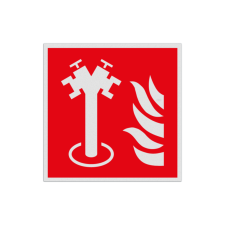 Brand bord met pictogram Ondergrondse brandkraan