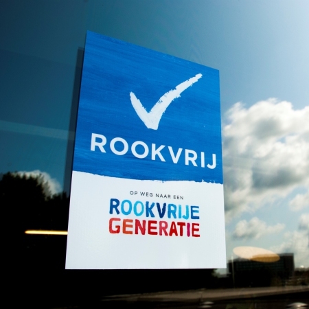 Raamsticker Rookvrije Generatie - formaat A5 - set 5 stuks