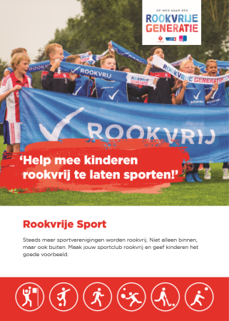 Flyer Rookvrije Generatie - sportclub - formaat A5 - set van 100 stuks