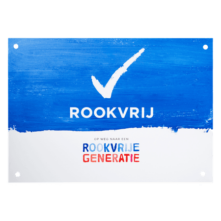 Bord Rookvrije Generatie - formaat 500x400mm