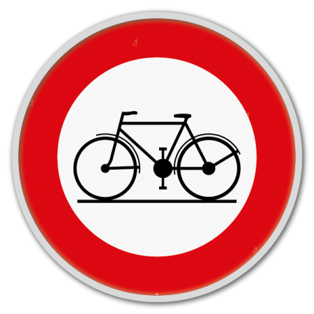 Panneau G2000 - C11 - Accés interdit aux conducteurs de cycles