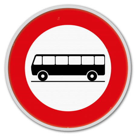 Panneau G2000 - C22 - Accès interdit aux conducteurs d'autocars