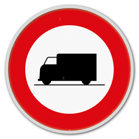 Panneau G2000 - C23 - Accès interdit aux conducteurs de véhicules destinés ou utilisés au transport de choses