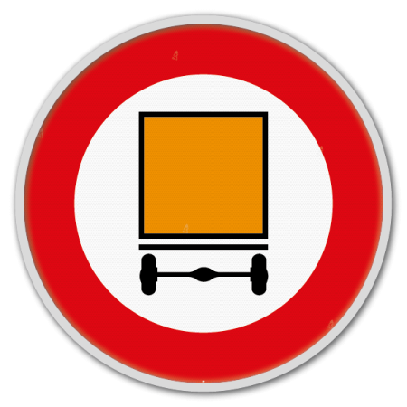 Panneau G2000 - C24a - Accès interdit aux conducteurs de véhicules transportant des marchandises dangereuses