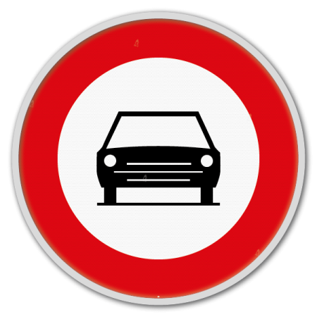 Panneau G2000 - C5 - Accès interdit aux conducteurs de véhicules à moteur