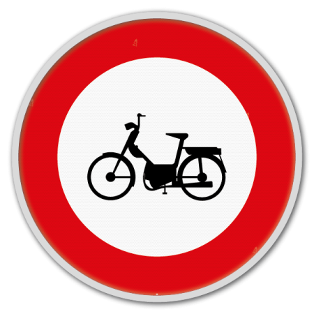 Panneau G2000 - C9 - Accès interdit aux conducteurs de cyclomoteurs