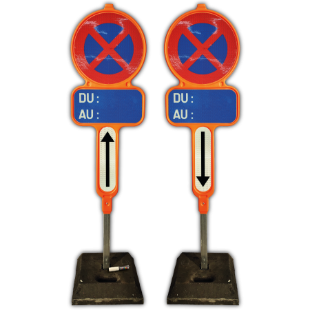 Kit de panneaux d'interdiction d'arrêt et de stationnement en PEHD - E3