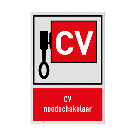 Bord Locatie CV Noodschakelaar