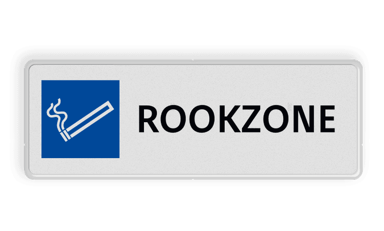 Bord rookzone - reflecterend