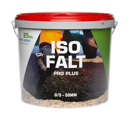 IsoFalt Pro Plus 0/5 koudasfalt 25kg - Asfaltreparaties tot 50mm diep