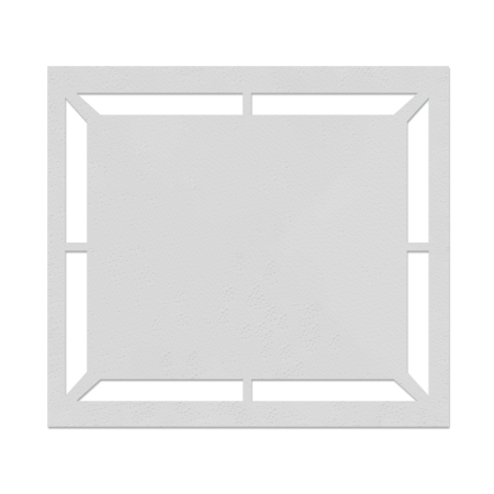 Wegmarkering spuitmal PVC (5mm) - Sjabloon rechthoek