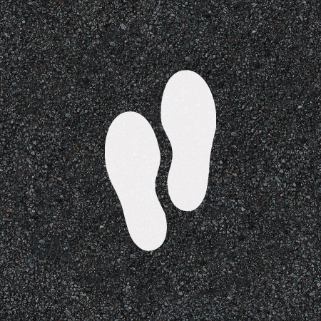 Thermoplast - symbool voetstappen