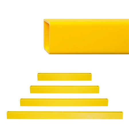 Dwarsbalk veiligheidsrailing TS-1 geel kunststof flexibel
