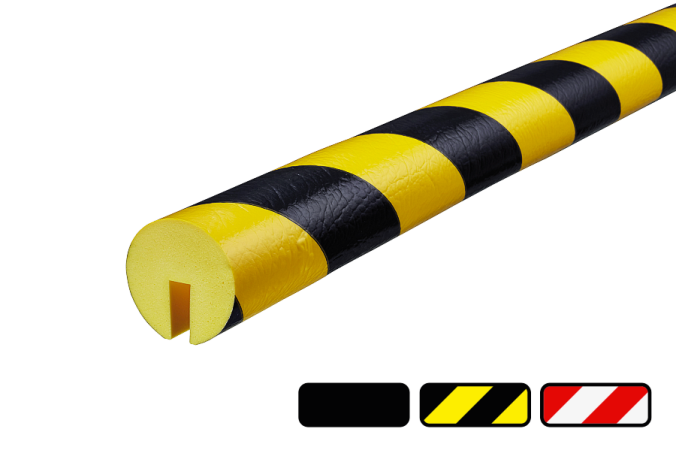 Randbescherming PU-schuim Ø40mm (sleuf 8mm) type B