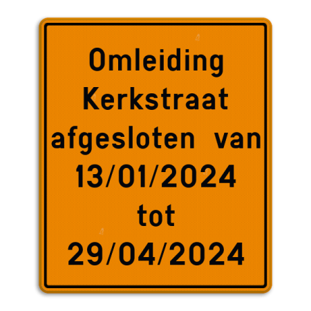 Verkeersbord SB250 F39 - 1100x1300