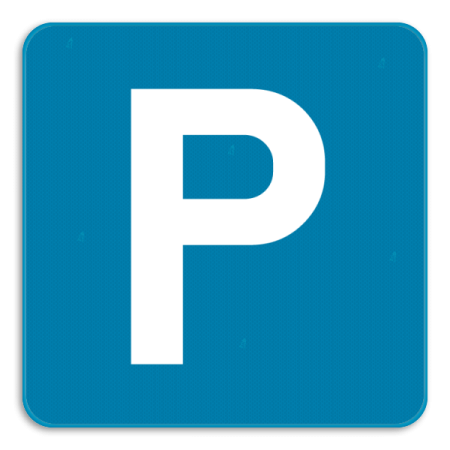 Parkeerbord vierkant E9