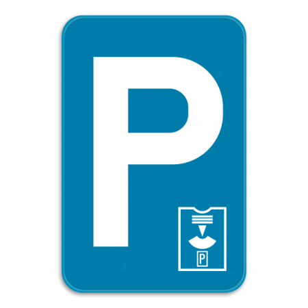 Verkeersbord SB250 E9a parkeerschijf - Parkeren beperkt in tijd, parkeerschijf verplicht